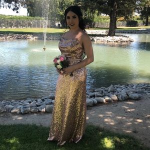 Rose Gold Sequin Dress